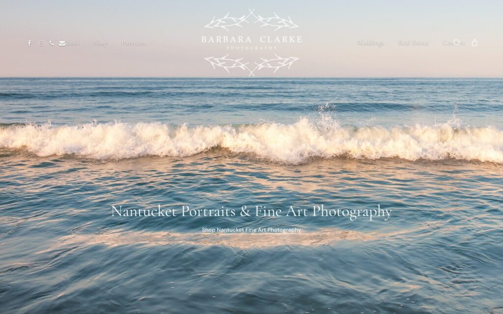 Barbara Clarke Photography homepage Barbara Clarke Photography Nantucket coastal art portraits weddings