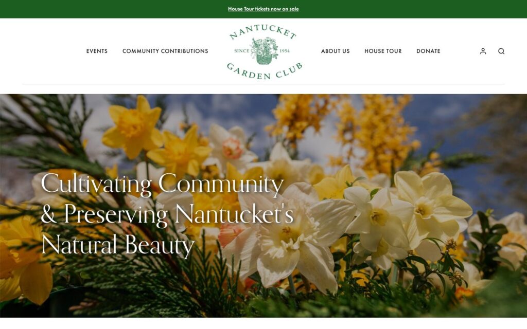 Nantucket Garden Club homepage Nantucket Garden Club preserving the islands natural beauty