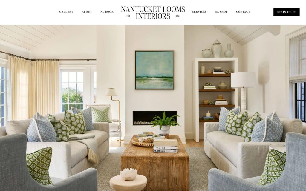 Nantucket Looms Interiors homepage Nantucket Looms Interiors bespoke island interior design